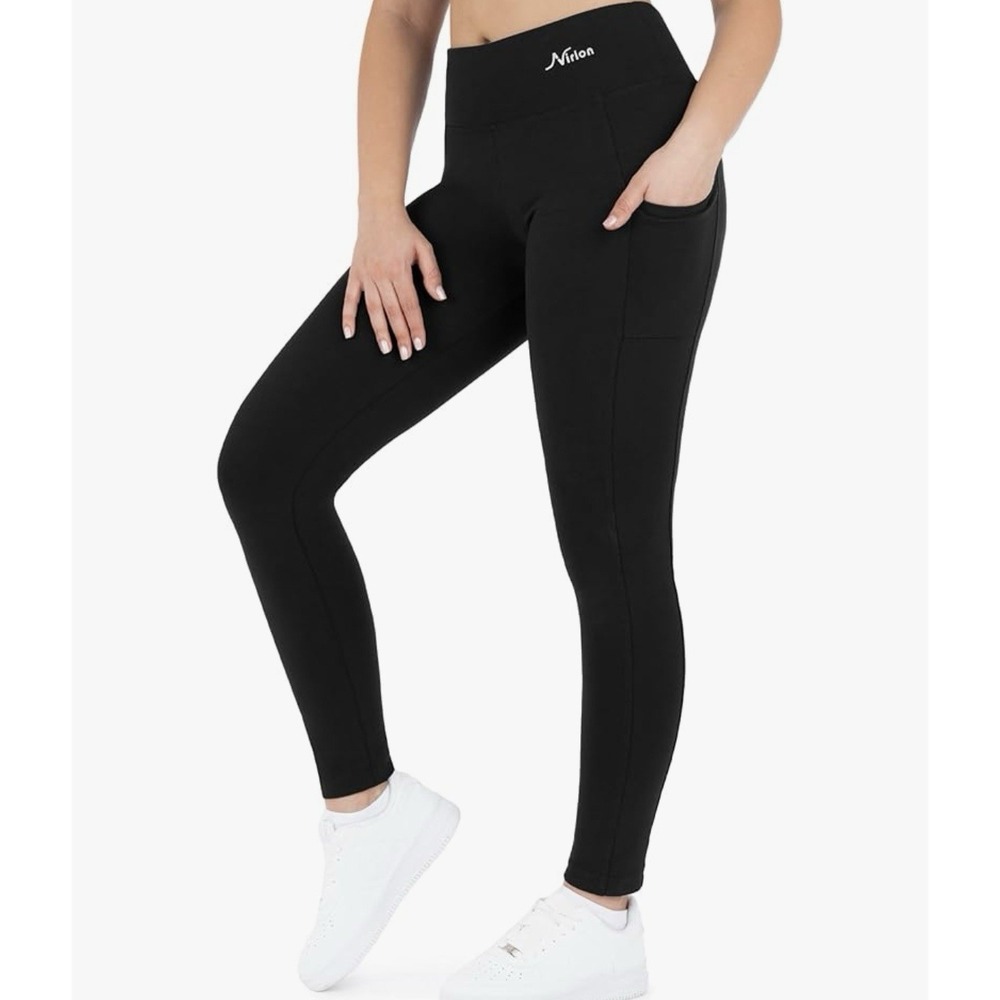Nirlon Women's Leggings with Pockets High Waisted Workout Yoga Pants